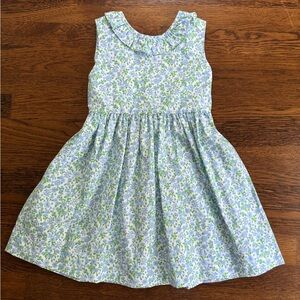NWOT Little English Blue and Green Floral Dress 5